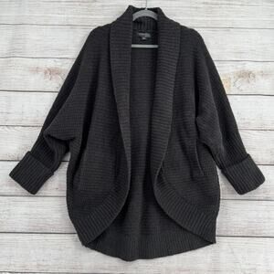 Barefoot Dreams CozyChic Lite Open Front Cardigan Sweater Womens S/M Gray